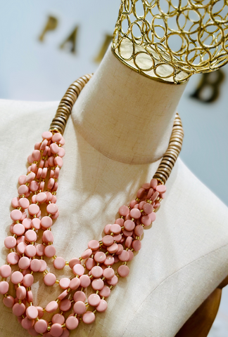 Pink Layered Necklace