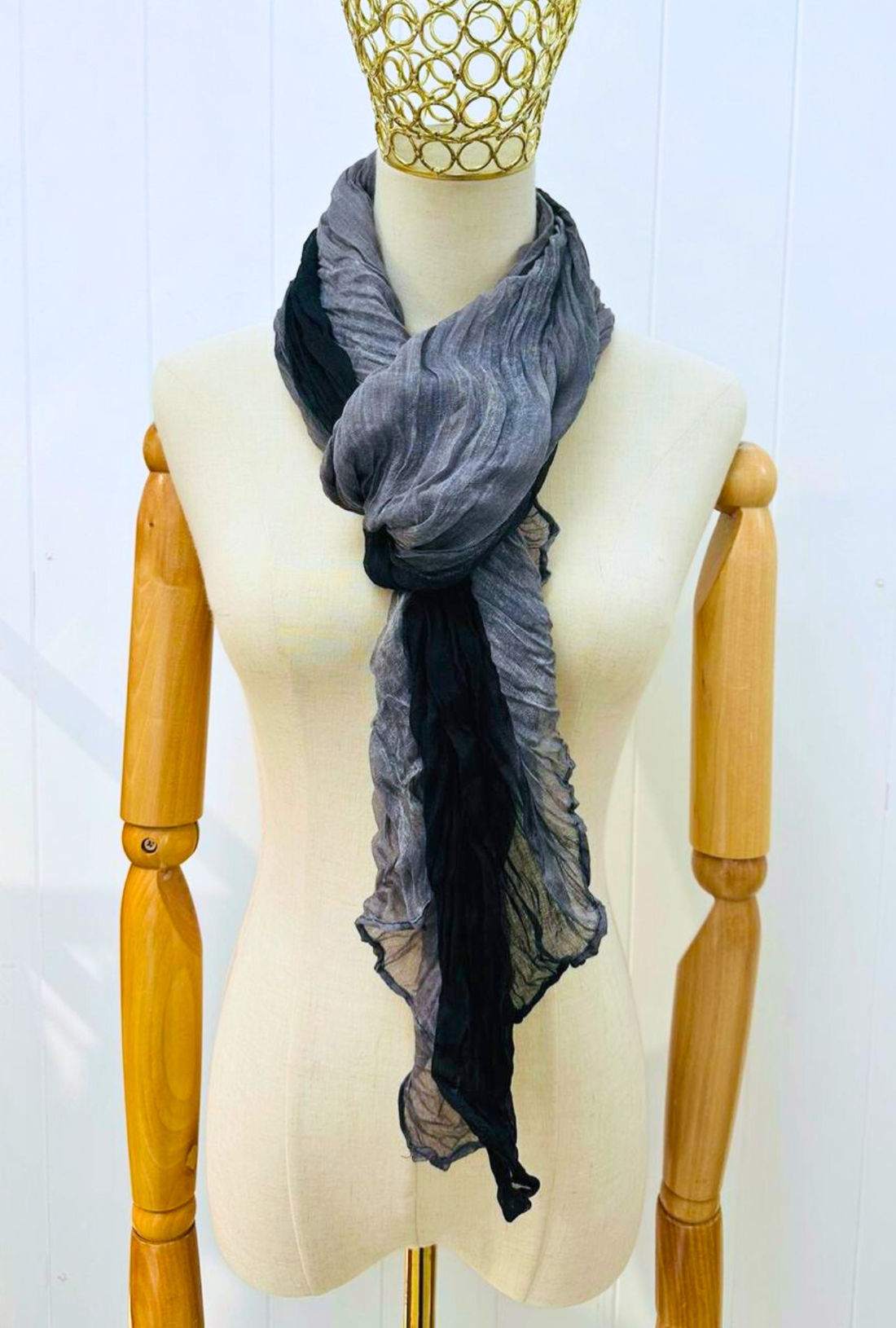Cozy Twist Scarf 49 - Black
