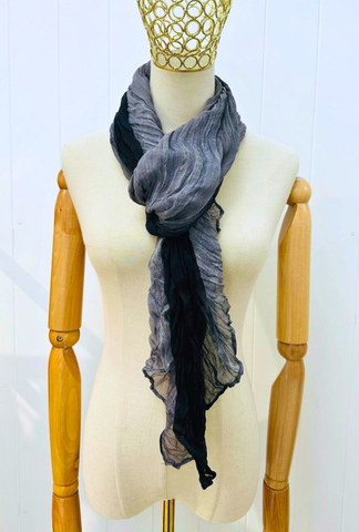 Cozy Twist Scarf 49 - Black