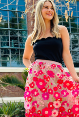 Limited Edition Get Carried Away Skirt - Magenta Bloom