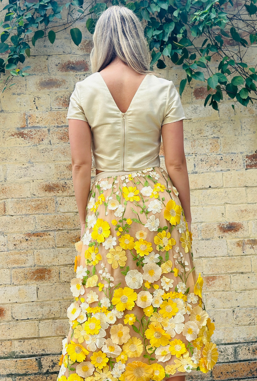 Limited Edition Get Carried Away Skirt - Sunshine Bloom