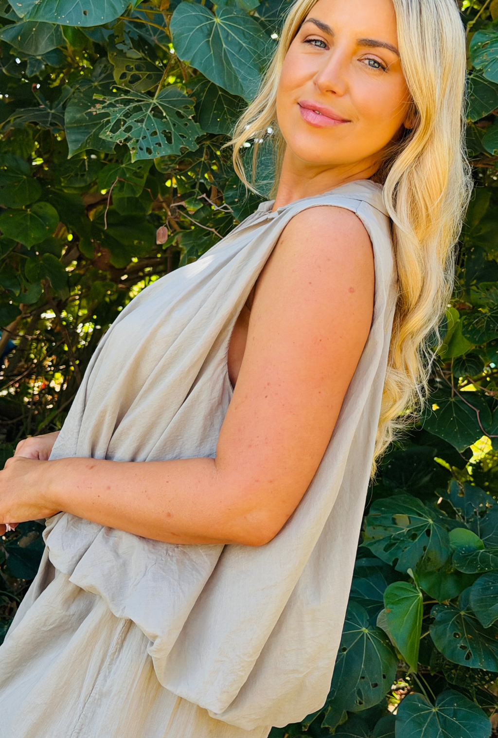 In a Bubble Top - Taupe