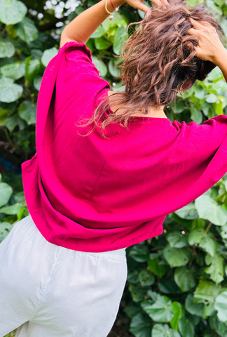 Take It Or Sleeve It Top - Plum