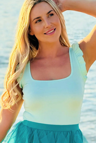 Solar Flair Singlet - Mint