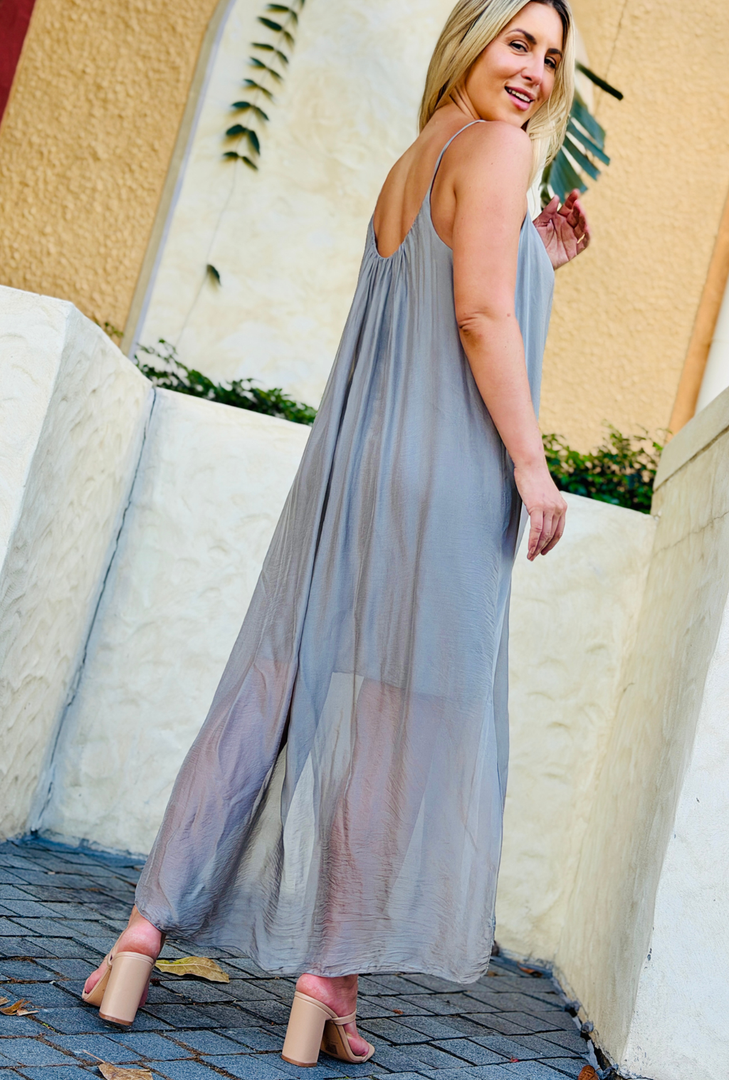 Barely A Whisper Dress - Mink