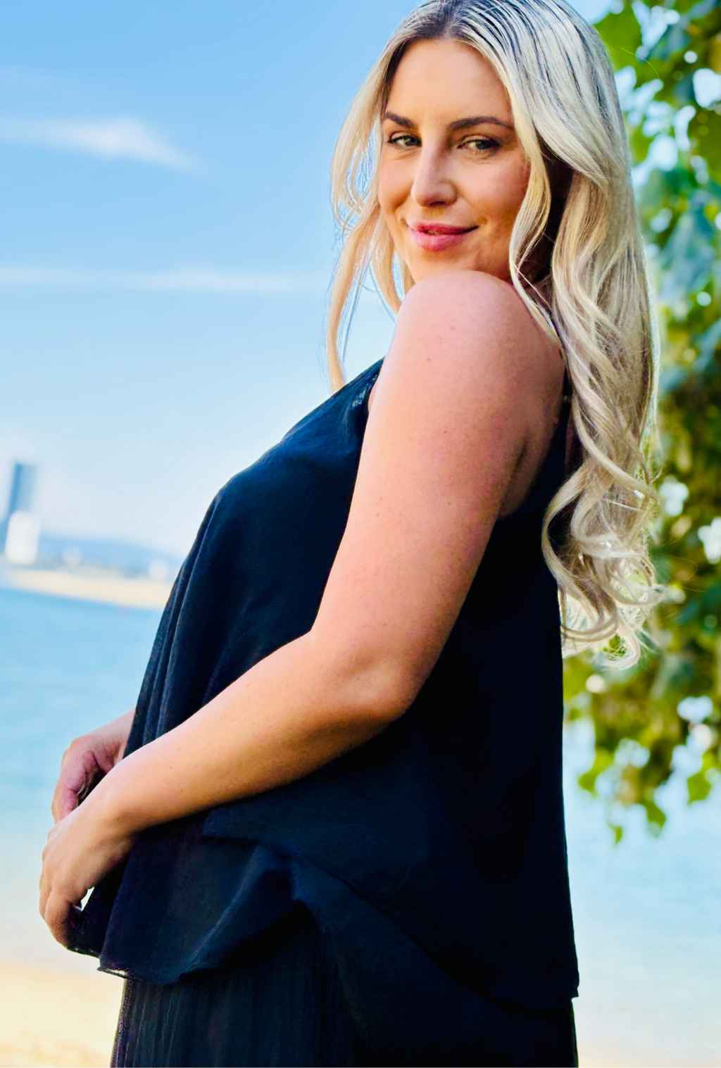 Untied & Fancy Free Top - Onyx