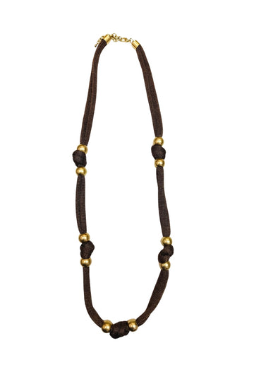 Tied in Style Bronze Necklace