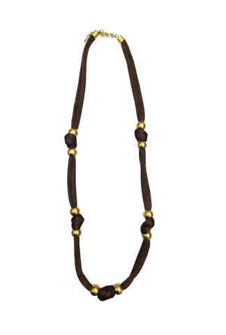 Tied in Style Bronze Necklace