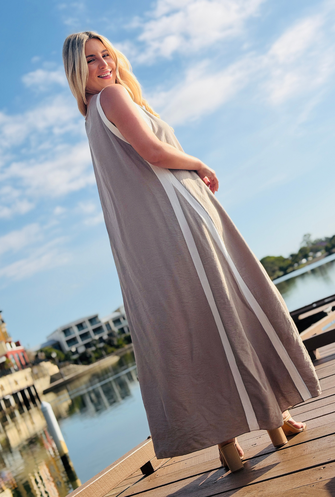 Stripe Theory Dress - Natural