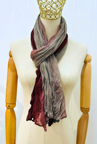 Cozy Twist Scarf 49 - Maroon