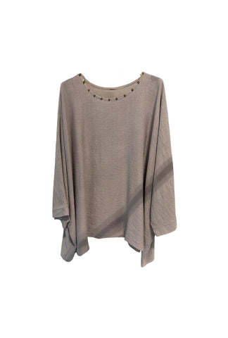 All in the Details Top - Taupe