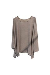 All in the Details Top - Taupe