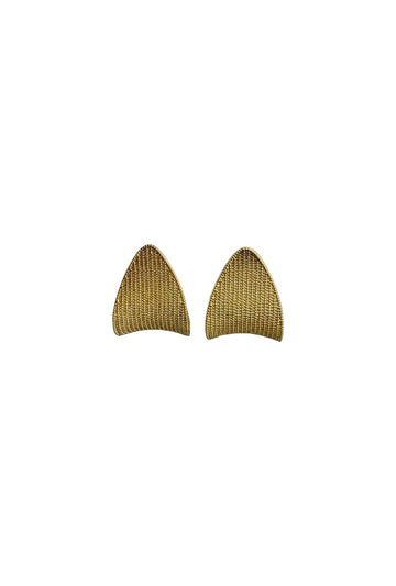 Aura Curve Gold Earrings