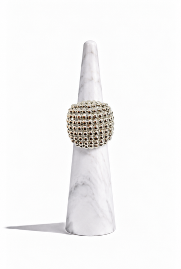 Meshed Silver Ring