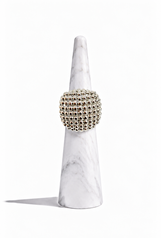 Meshed Silver Ring