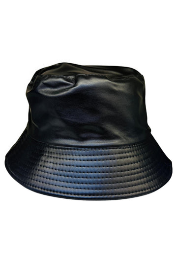 Bee Seen Bucket Hat - Glossed Black