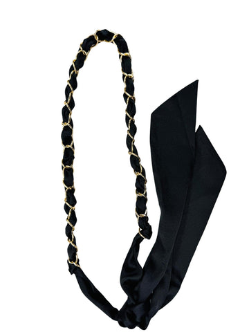 Bridle Scarf Belt - Midnight