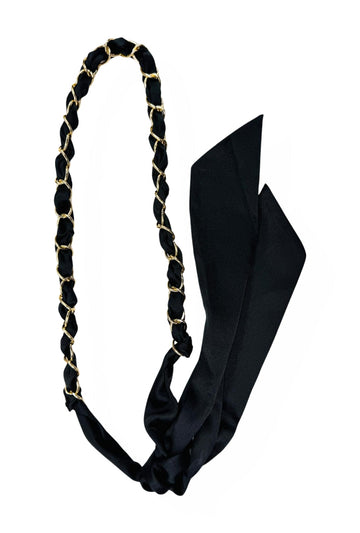 Bridle Scarf Belt - Midnight