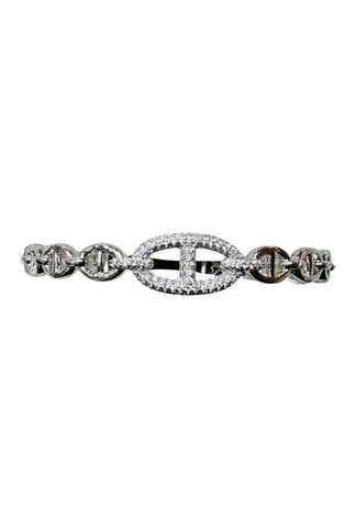Chain Silver Bangle