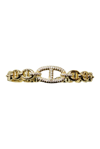Chain Gold Bangle