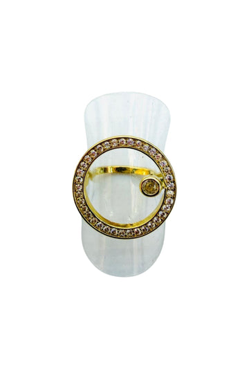 Circle in Circle Gold Ring