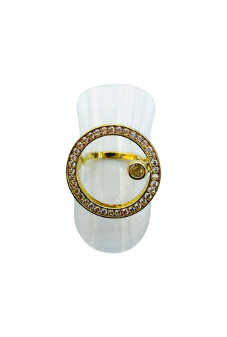 Circle in Circle Gold Ring