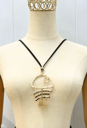 Something's Fishy Pendant - Gold