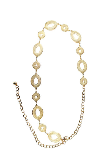 Filigree Gold Chain Belt