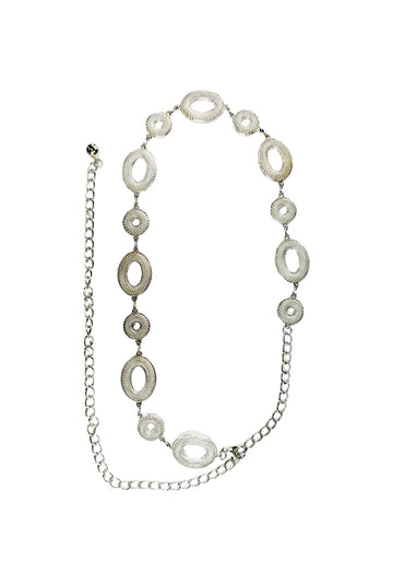 Filigree Silver Chain Belt