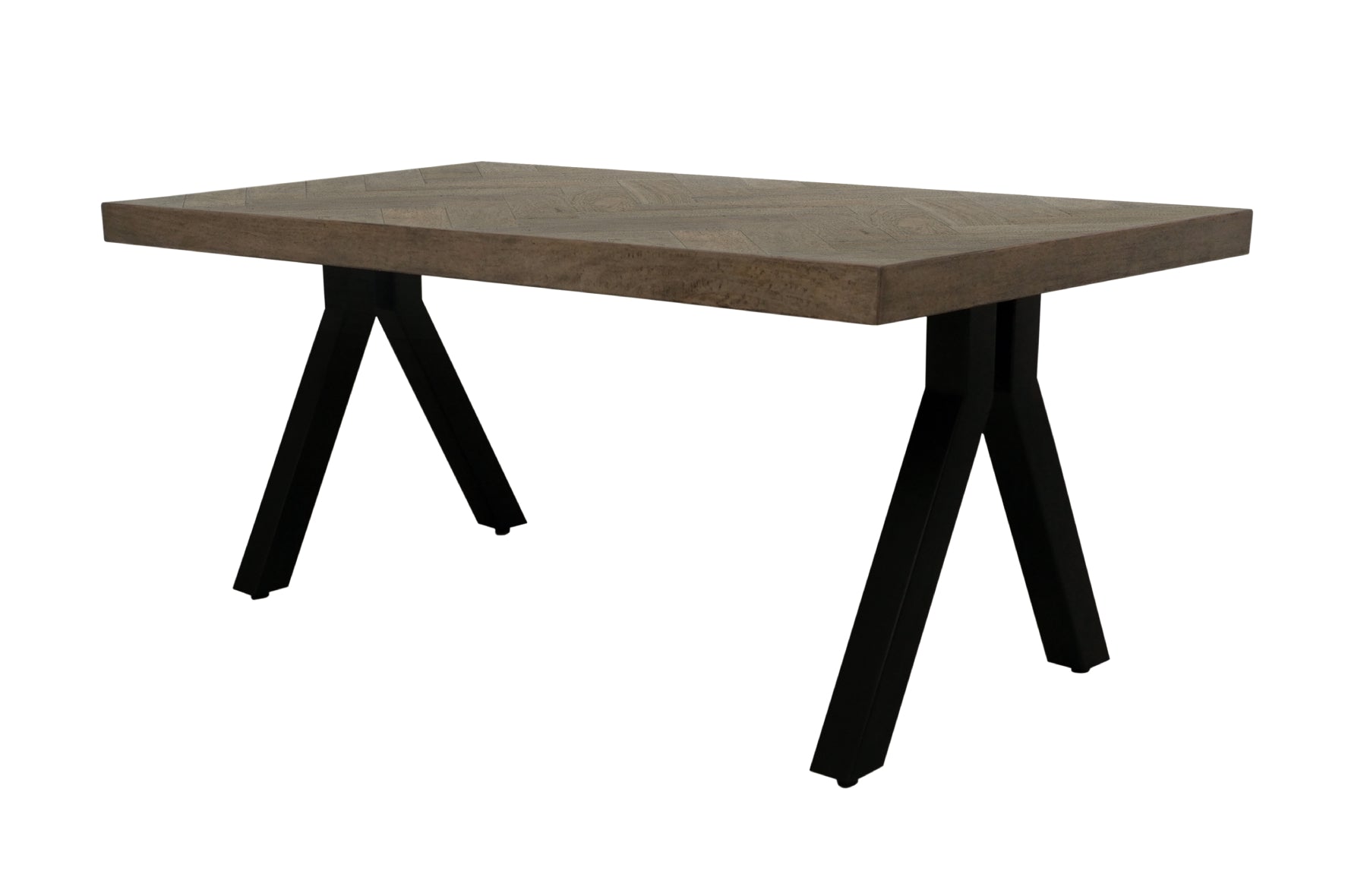 Gaia 2.2m Dining Table Black Pitched Base