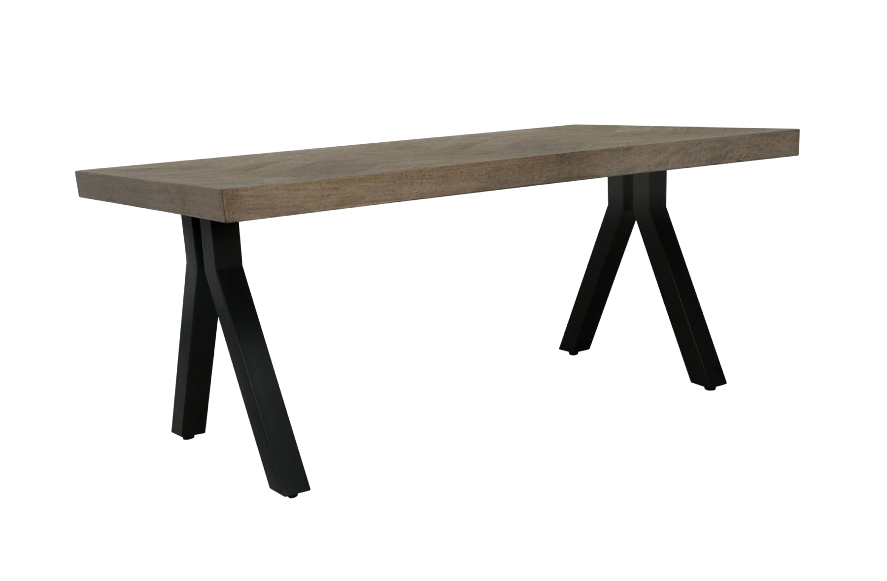 Gaia 2.2m Dining Table Black Pitched Base