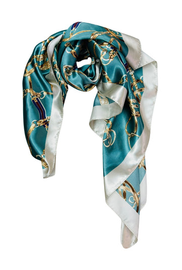 Gilded Reins Scarf - Turquoise