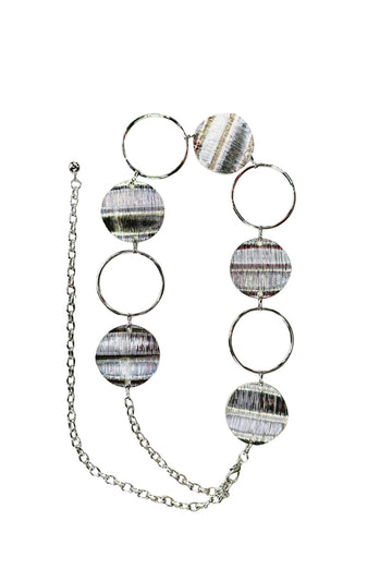 Halo Chain Belt Silver
