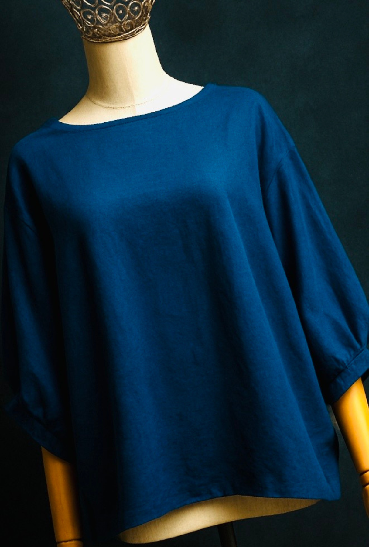 Take It Or Sleeve It Top - Navy