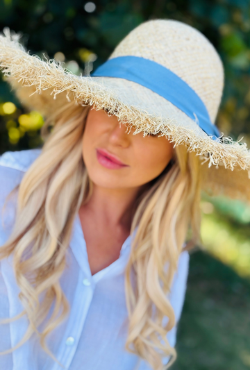 Cover Me Cutie - Blue Ribbon Hat