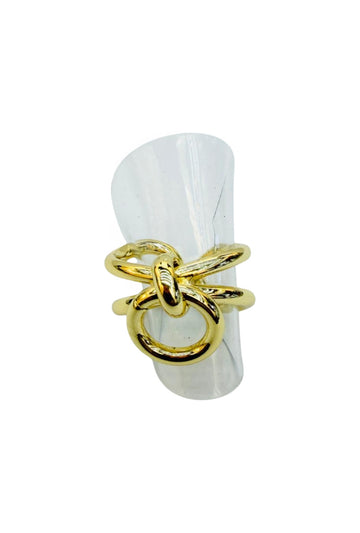 Knock Once Gold Ring