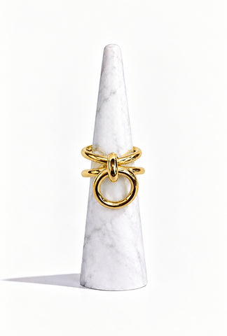 Knock Once Gold Ring