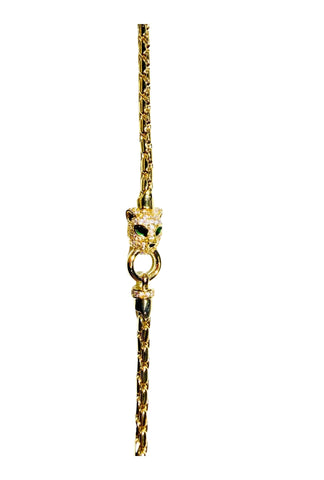 Leopard Gold Chain Bracelet