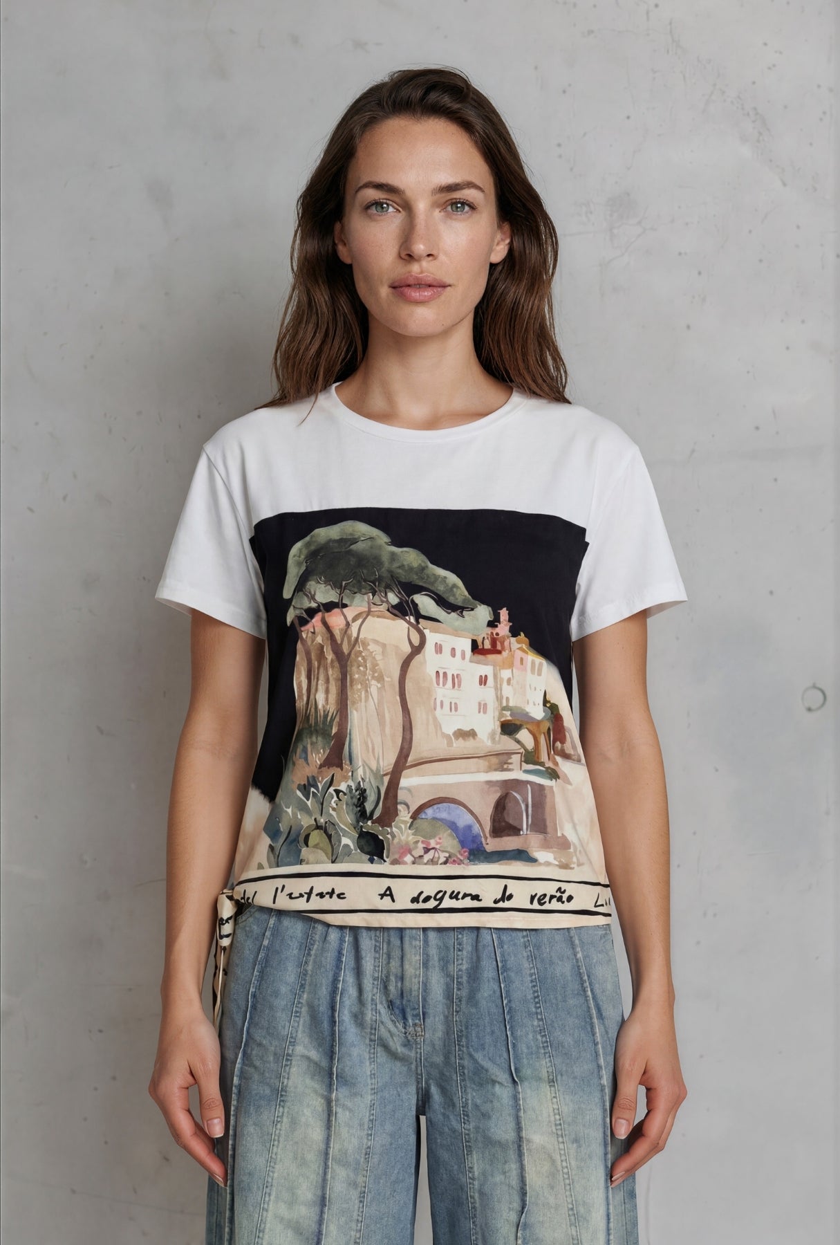 Picture Perfect Luxe Tee - Paint Midnight