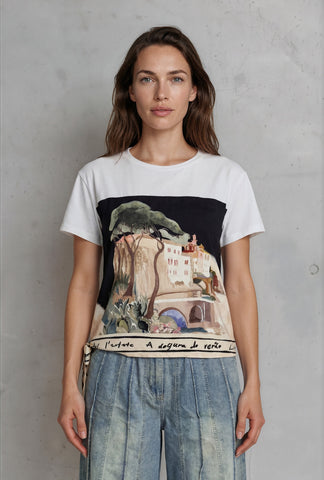 Picture Perfect Luxe Tee - Paint Midnight