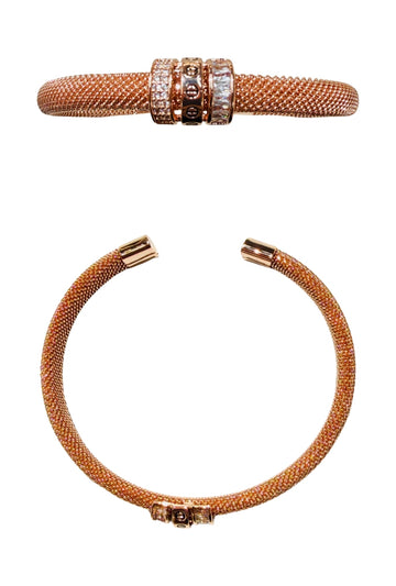 Meshed Rose Icon Bangle