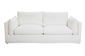 Montville Linen 3 seater sofa White