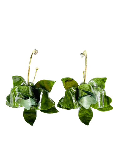 Orchid Green Earrings