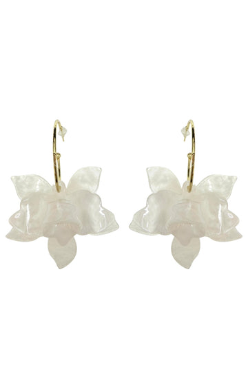 Orchid White Earrings