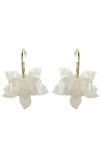 Orchid White Earrings