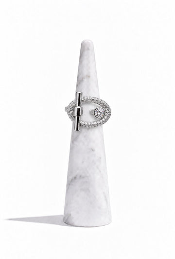 Oval Silver Ring
