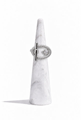 Oval Silver Ring
