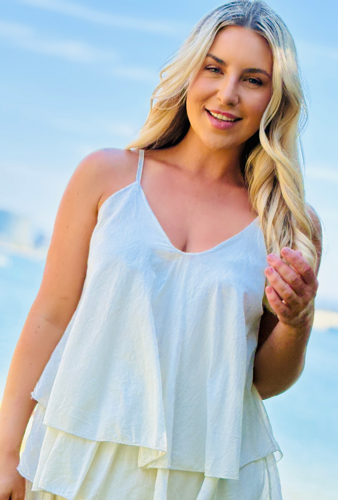 Untied & Fancy Free Top - Pebble