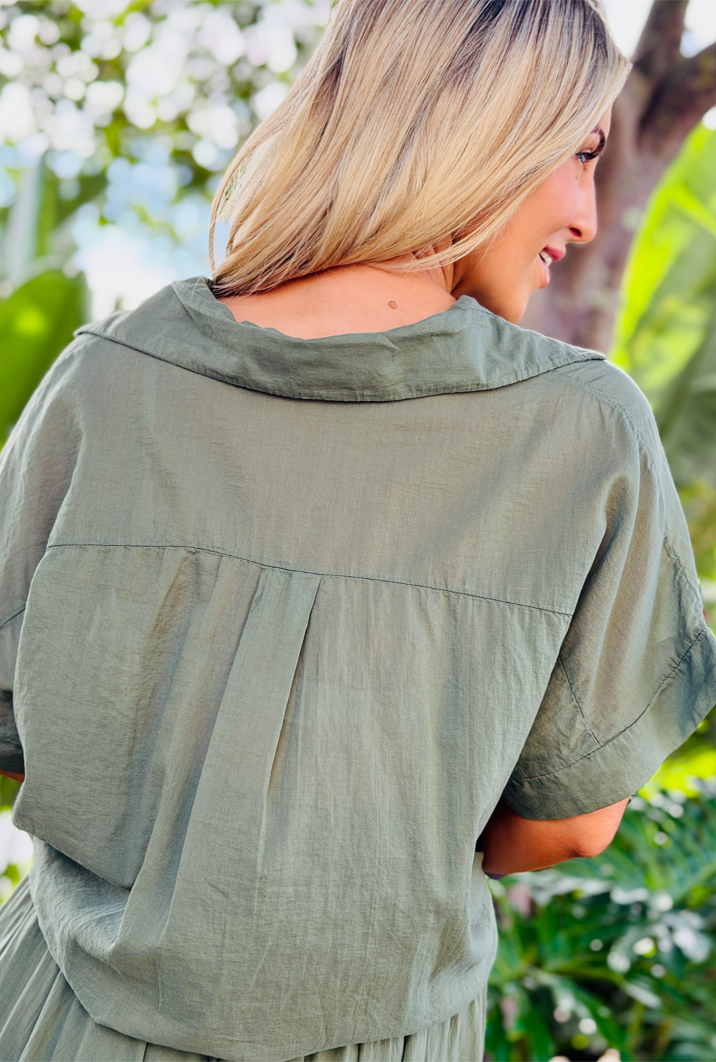 No Ties Attached Skirt - Sage