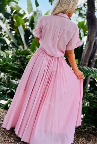 No Ties Attached Skirt - Blush